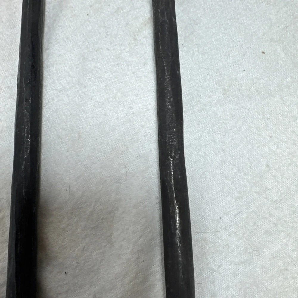 Raw Steel Forged Black Silverware Viking Medieval Hammered Salad Set 11.5